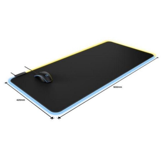 Gaming pad Kingston HyperX Pulsefire Mat XL RGB, Black Gaming pad Kingston HyperX Pulsefire Mat XL RGB, Black