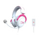 Геймърски слушалки HyperX Cloud II Pink, Микрофон, Розово/Бяло Геймърски слушалки HyperX Cloud II Pink, Микрофон, Розово/Бяло