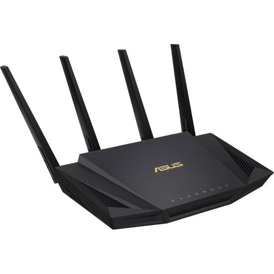 Wireless Router ASUS RT-AX58U V2, AX3000 Dual Band WiFi 6 (802.11ax), MU-MIMO, IPv6, OFDMA, AiMesh, AiProtection Pro, 2402 Mbps Wireless Router ASUS RT-AX58U V2, AX3000 Dual Band WiFi 6 (802.11ax), MU-MIMO, IPv6, OFDMA, AiMesh, AiProtection Pro, 2402 Mbps