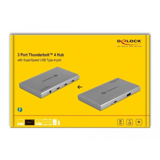 Хъб Delock Thunderbolt, 4 портов, DELOCK-64157