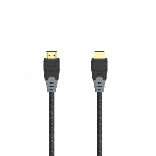 Кабел HAMA High Speed, HDMI мъжко - HDMI мъжко, 8K, 48GB/s, Ethernet , 1.5 м, Позл. конектори, Черен Кабел HAMA High Speed, HDMI мъжко - HDMI мъжко, 8K, 48GB/s, Ethernet , 1.5 м, Позл. конектори, Черен