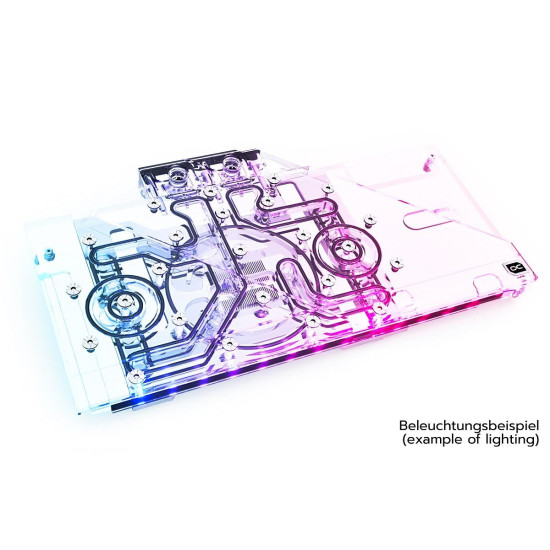 Воден блок за видео карта Alphacool Eisblock Aurora Acryl GPX-A Radeon RX 6800(XT)/6900XT Red Devil with Backplate