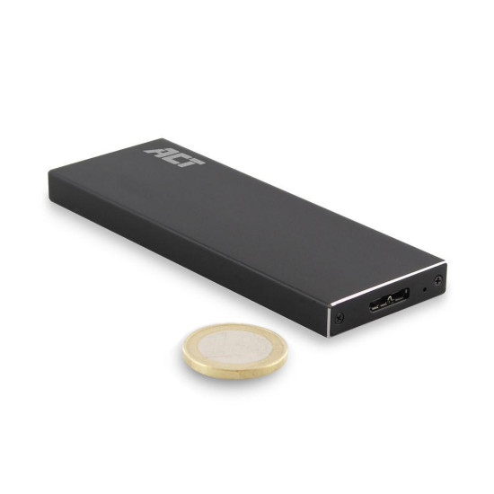Чекмедже за твърд диск ACT AC1600, M.2 SSD, USB 3.2 Gen1, Черен Чекмедже за твърд диск ACT AC1600, M.2 SSD, USB 3.2 Gen1, Черен