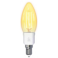 DELTACO SMART HOME LED filament lamp, E14, WiFI 2.4GHz, 4.5W, 400lm, dimmable, 1800K-6500K, 220-240V, white DELTACO SMART HOME LED filament lamp, E14, WiFI 2.4GHz, 4.5W, 400lm, dimmable, 1800K-6500K, 220-240V, white