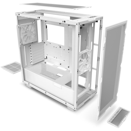 Кутия NZXT H7 Flow Matte White Кутия NZXT H7 Flow Matte White