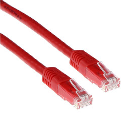Мрежов пач кабел ACT U/UTP, CAT 6, RJ-45 - RJ-45, 3 m, Медни проводници, Червен, Булк опаковка Мрежов пач кабел ACT U/UTP, CAT 6, RJ-45 - RJ-45, 3 m, Медни проводници, Червен, Булк опаковка