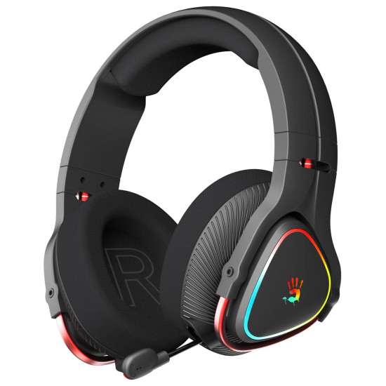 Геймърски безжични слушалки A4TECH Bloody MR710, Bluetooth v5.0, 2.4Ghz, RGB, Микрофон, Черен Геймърски безжични слушалки A4TECH Bloody MR710, Bluetooth v5.0, 2.4Ghz, RGB, Микрофон, Черен
