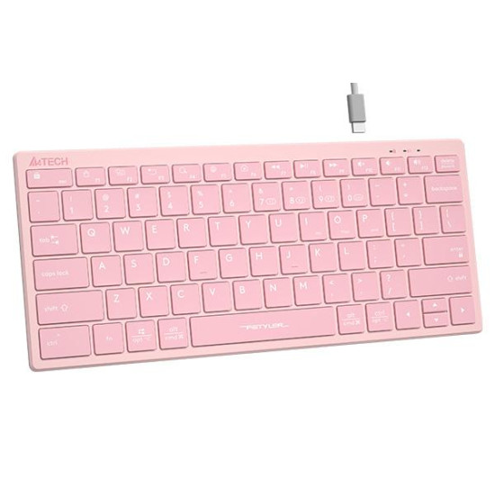 Безжична клавиатура A4TECH FBX51C FSTyler, розово