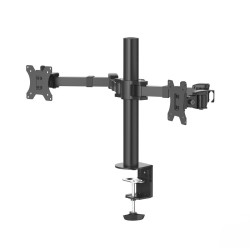 Hama Monitor Holder, 2 Monitors, Height-adjustable, Swivel/Tilt, 13