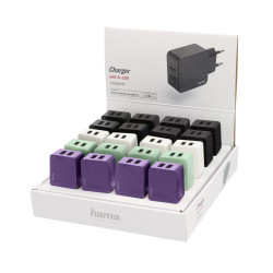 Hama Charger, 2-Port USB, 2.4 A, 20 pcs in display Hama Charger, 2-Port USB, 2.4 A, 20 pcs in display