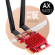 Мрежова карта Cudy WE3000S, PCIe, 3-бандов, 2.4/5~/6 GHz, 574 - 2400 Mbps Мрежова карта Cudy WE3000S, PCIe, 3-бандов, 2.4/5~/6 GHz, 574 - 2400 Mbps