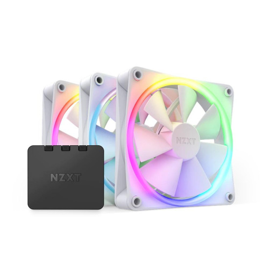 Комплект вентилатори NZXT F120 RGB White 3 броя и NZXT RGB контролер Комплект вентилатори NZXT F120 RGB White 3 броя и NZXT RGB контролер