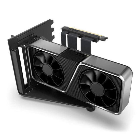 Брекет и кабел NZXT H7 Vertical GPU Mounting Kit, за вертикален монтаж на видео карта, Черен Брекет и кабел NZXT H7 Vertical GPU Mounting Kit, за вертикален монтаж на видео карта, Черен