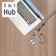 USB-C Hub, Multiport, 5 Ports, HAMA-200109 USB-C Hub, Multiport, 5 Ports, HAMA-200109