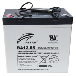 Lead Battery /for electric vehicles/ (EV12-55) AGM  12V / 55Ah -229 / 138 /211 mm  RITAR Lead Battery /for electric vehicles/ (EV12-55) AGM  12V / 55Ah -229 / 138 /211 mm  RITAR