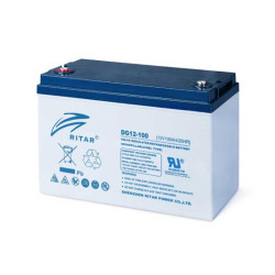 Lead Battery gel for solar systems RITAR (DG12-100)12V/100Ah -328 /172/219mm F12/M8 RITAR Lead Battery gel for solar systems RITAR (DG12-100)12V/100Ah -328 /172/219mm F12/M8 RITAR