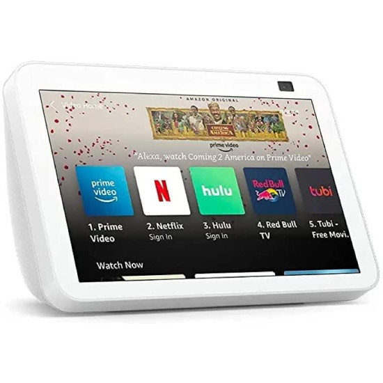 Смарт тонколона Amazon Echo Show 8 (Gen 2), Сензорен екран, Гласов асистент, Бяла Смарт тонколона Amazon Echo Show 8 (Gen 2), Сензорен екран, Гласов асистент, Бяла