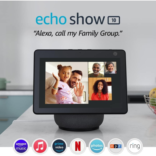 Смарт тонколона Amazon Echo Show 10 (Gen 3), Сензорен екран, Гласов асистент, Черна Смарт тонколона Amazon Echo Show 10 (Gen 3), Сензорен екран, Гласов асистент, Черна