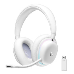 Wireless Gaming Headphones Logitech, G735 RGB White