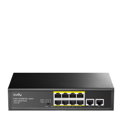 Switch Cudy FS1010P, 8-Port 10/100M PoE+ Switch with 2 Uplink Ports Switch Cudy FS1010P, 8-Port 10/100M PoE+ Switch with 2 Uplink Ports