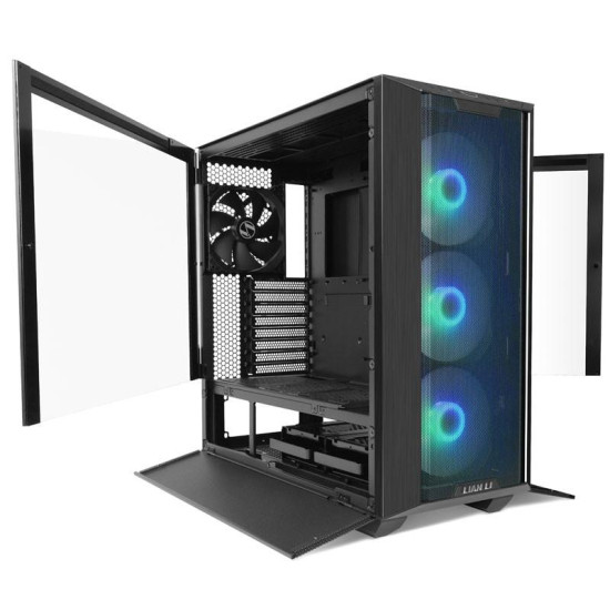 Кутия Lian-Li LANCOOL III RGB Mid-Tower, Tempered Glass, Черна Кутия Lian-Li LANCOOL III RGB Mid-Tower, Tempered Glass, Черна