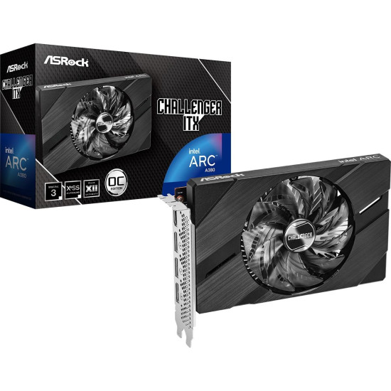 Graphic card ASRock Intel ARC A380 Challenger ITX 6GB OC Graphic card ASRock Intel ARC A380 Challenger ITX 6GB OC