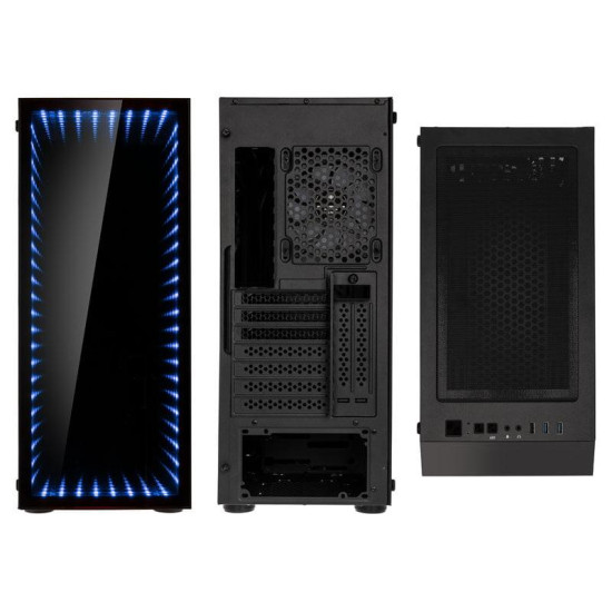 Кутия Kolink Void Rift RGB TG, Midi-Tower, Black Window, ATX, Черна Кутия Kolink Void Rift RGB TG, Midi-Tower, Black Window, ATX, Черна