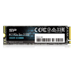 SSD Silicon Power A60 M.2-2280 PCIe Gen 3x4 NVMe 512GB SSD Silicon Power A60 M.2-2280 PCIe Gen 3x4 NVMe 512GB