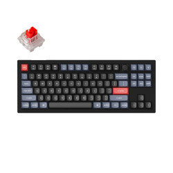 Mechanical Keyboard Keychron V3 TKL Knob QMK Carbon Black, Keychron K Pro Red Switch, RGB Backlight Mechanical Keyboard Keychron V3 TKL Knob QMK Carbon Black, Keychron K Pro Red Switch, RGB Backlight
