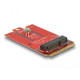 Адаптер Delock, Mini PCIe към M.2 Key E slot Адаптер Delock, Mini PCIe към M.2 Key E slot