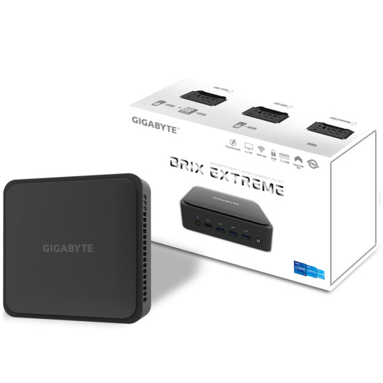 Настолен компютър Gigabyte BRIX BEI3-1220, Intel Core i3-1220P, 2 x SO-DIMM DDR4, M.2 SSD Настолен компютър Gigabyte BRIX BEI3-1220, Intel Core i3-1220P, 2 x SO-DIMM DDR4, M.2 SSD