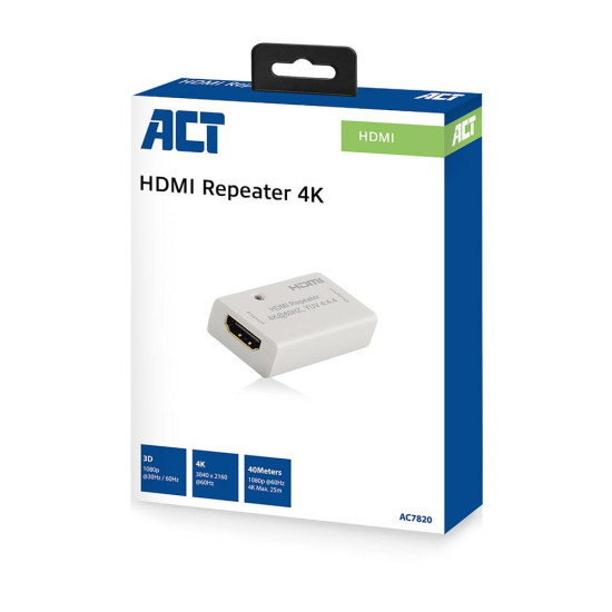 HDMI repeater, up to 40 meter, 4K support HDMI repeater, up to 40 meter, 4K support