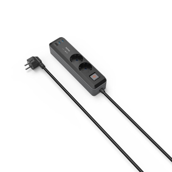 Hama Power Strip, 2-Way, 1.4 m, 223188 Hama Power Strip, 2-Way, 1.4 m, 223188