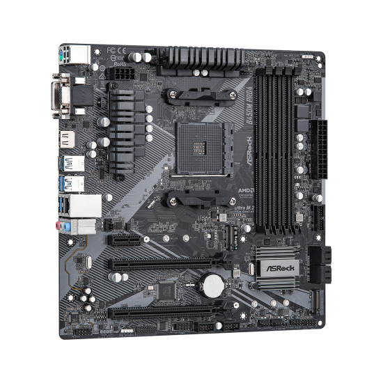 Дънна платка ASROCK B450M Pro4 R2.0 Дънна платка ASROCK B450M Pro4 R2.0