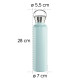 Xavax Drinking Bottle, 750 ml, Twist Closure, Leak-proof, Carbonated Drinks-safe, blue Xavax Drinking Bottle, 750 ml, Twist Closure, Leak-proof, Carbonated Drinks-safe, blue