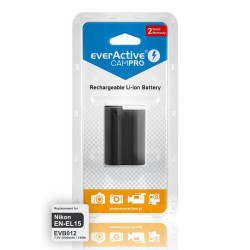 Camera Battery for NIKON EN-EL15  Li-Ion 7V 1600mAh EVERACTIVE Camera Battery for NIKON EN-EL15  Li-Ion 7V 1600mAh EVERACTIVE