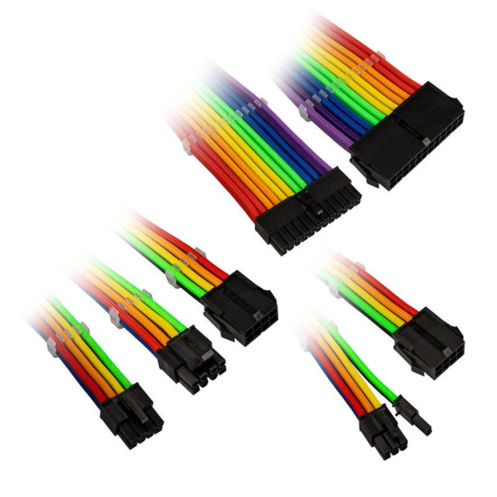 Комплект оплетени кабели Kolink Core, Rainbow Комплект оплетени кабели Kolink Core, Rainbow