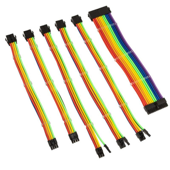 Комплект оплетени кабели Kolink Core, Rainbow Комплект оплетени кабели Kolink Core, Rainbow
