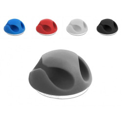Delock Cable Holder Mini Set with 2 feed-throughs 10 pieces assorted colors