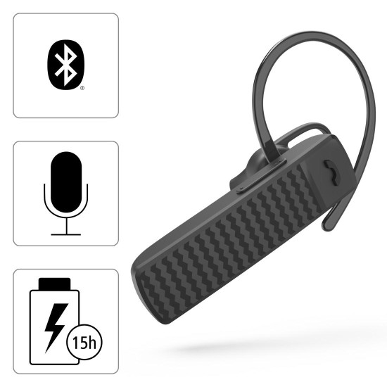 Hama “MyVoice1500” Mono-Bluetooth Headset, HAMA-184146 Hama “MyVoice1500” Mono-Bluetooth Headset, HAMA-184146