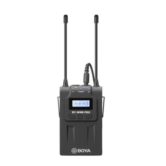 BOYA Dual-Channel Wireless Bodypack Receiver BY-RX8 Pro BOYA Dual-Channel Wireless Bodypack Receiver BY-RX8 Pro