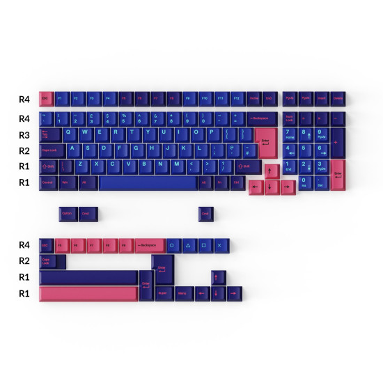 Капачки за механична клавиатура Keychron Cherry Profile Double - Shot PBT Full Set 219 Keycaps - Player Капачки за механична клавиатура Keychron Cherry Profile Double - Shot PBT Full Set 219 Keycaps - Player