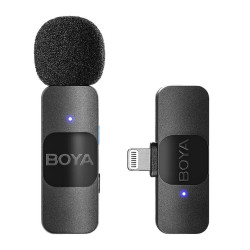 BOYA BY-V1 Wireless Lapel Microphone System, iOS