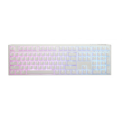 Mechanical Keyboard Ducky One 3 Pure White Full Size Hotswap Cherry MX Clear, RGB, PBT Keycaps