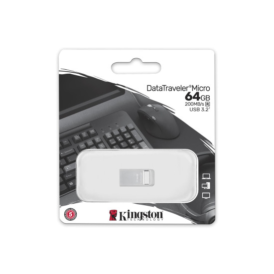 USB памет KINGSTON DataTraveler Micro, 64GB USB памет KINGSTON DataTraveler Micro, 64GB