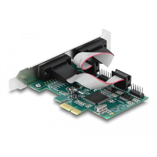 Карта за разширение на слотове Delock, PCI Express Card към 4 x Serial RS-232 Карта за разширение на слотове Delock, PCI Express Card към 4 x Serial RS-232