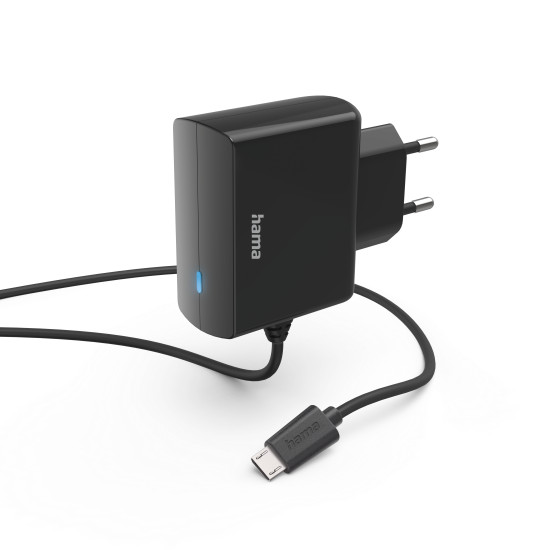 Зарядно 220V с кабел micro-USB, HAMA-201617 Зарядно 220V с кабел micro-USB, HAMA-201617