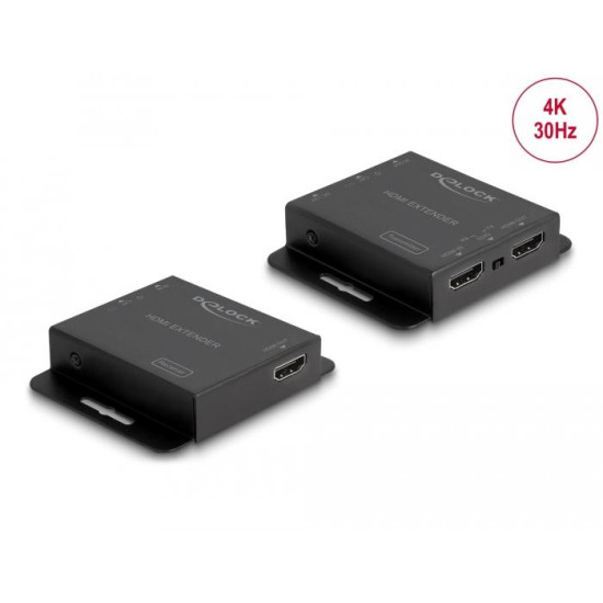 HDMI Extender (усилвател) DeLock, Усилва HDMI сигнал до 40/70 м по UTP кабел HDMI Extender (усилвател) DeLock, Усилва HDMI сигнал до 40/70 м по UTP кабел