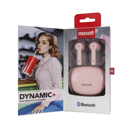 Блутут слушалки MAXELL Dynamic, Докинг кутийка, True Wireless, Розов Блутут слушалки MAXELL Dynamic, Докинг кутийка, True Wireless, Розов