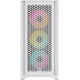 Кутия Corsair iCUE 4000D RGB Airflow Mid Tower, Tempered Glass, Бяла Кутия Corsair iCUE 4000D RGB Airflow Mid Tower, Tempered Glass, Бяла